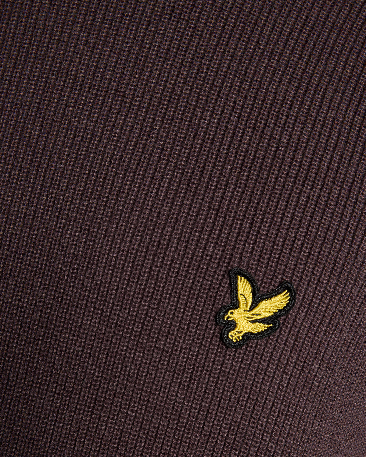 Lyle & Scott Engineered Rib Crew Neck - X863 Espresso