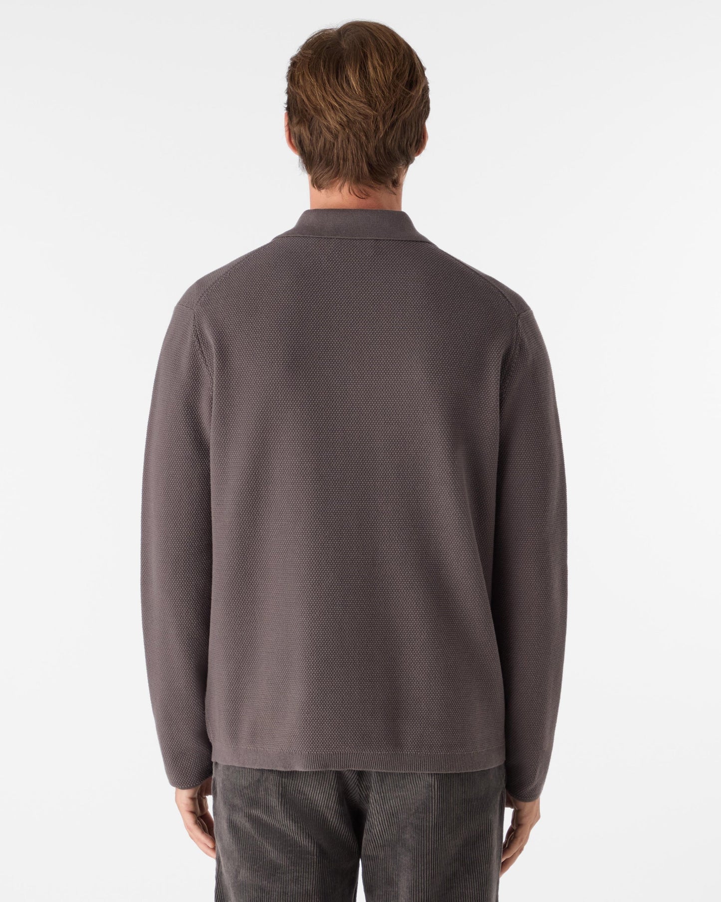 Oliver Sweeney Kingsbridge Mens Combed Cotton Overshirt - Mole