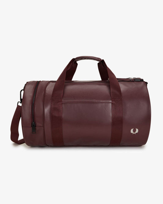 Fred Perry Tonal Barrel Bag - Oxblood 597