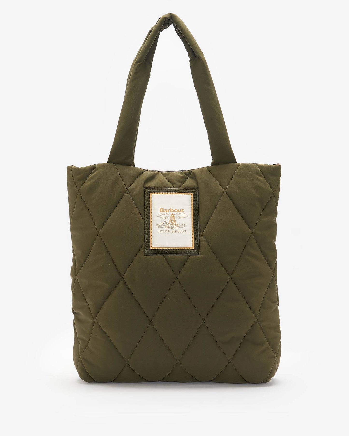 Barbour Mariah Womens Quilted Tote Bag - Olive