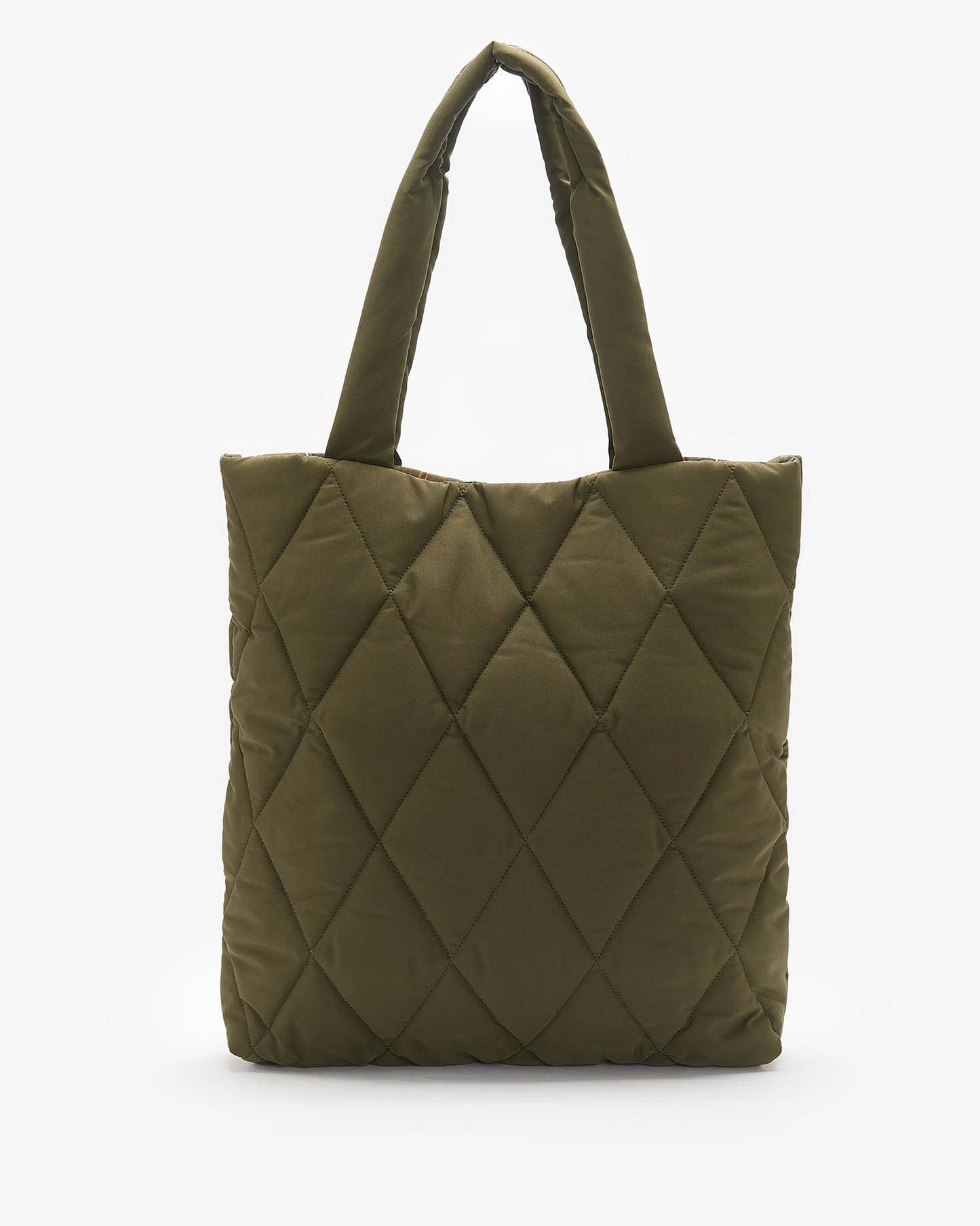 Barbour Mariah Womens Quilted Tote Bag - Olive