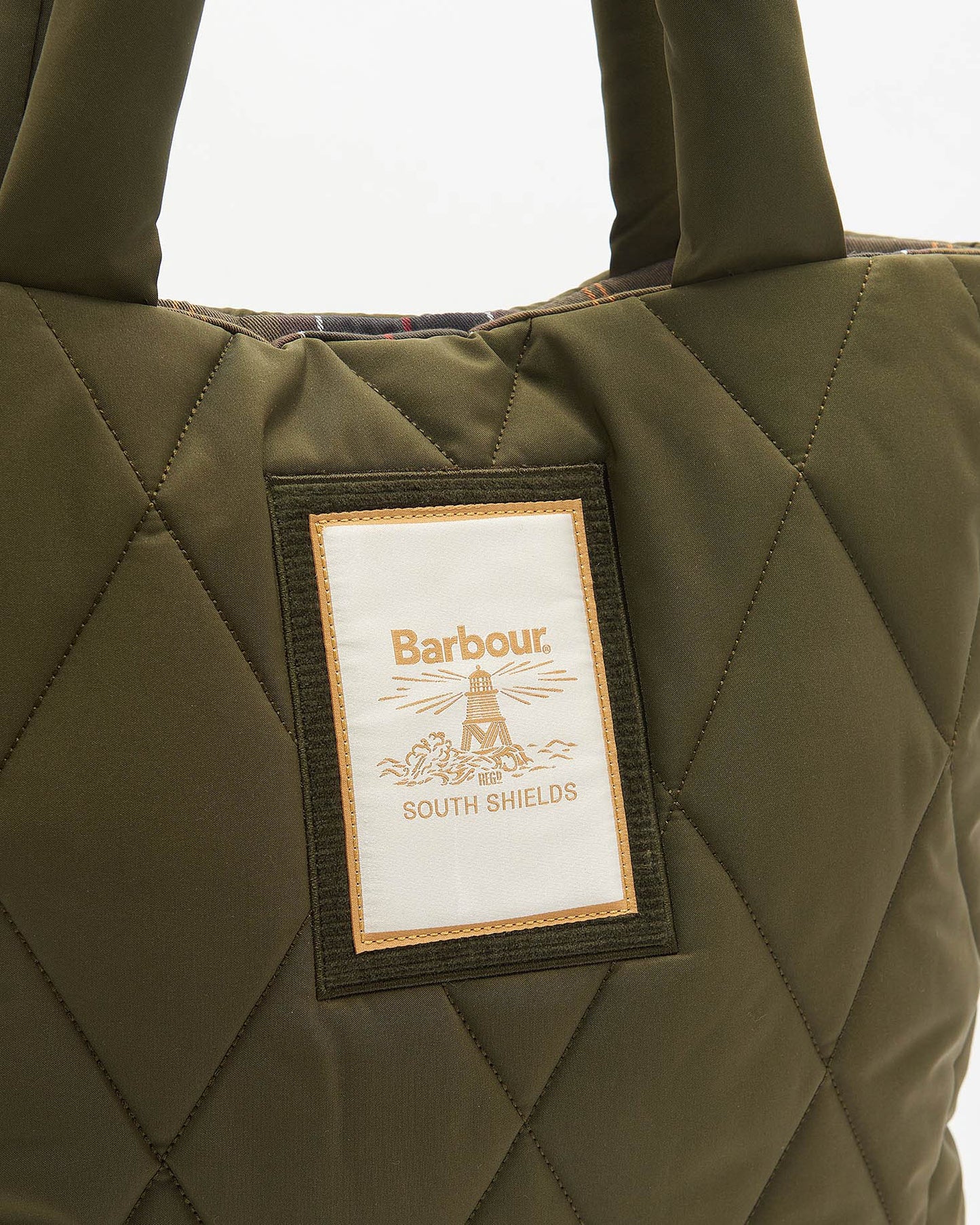 Barbour Mariah Womens Quilted Tote Bag - Olive