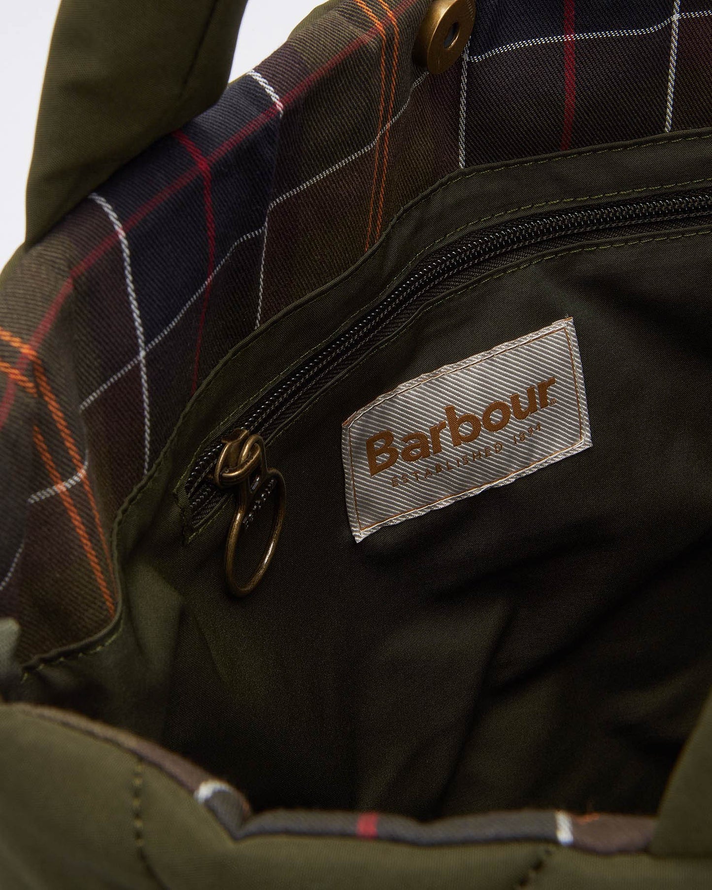Barbour Mariah Womens Quilted Tote Bag - Olive