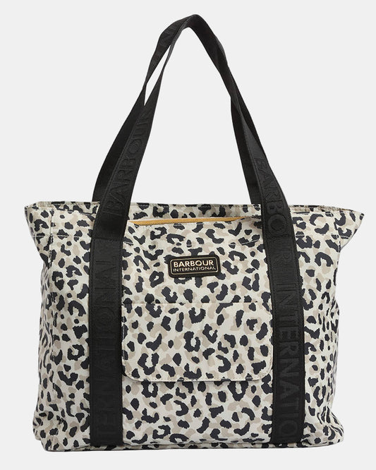 Barbour International Boulevard Womens Tote Bag - Jasmine Leopard