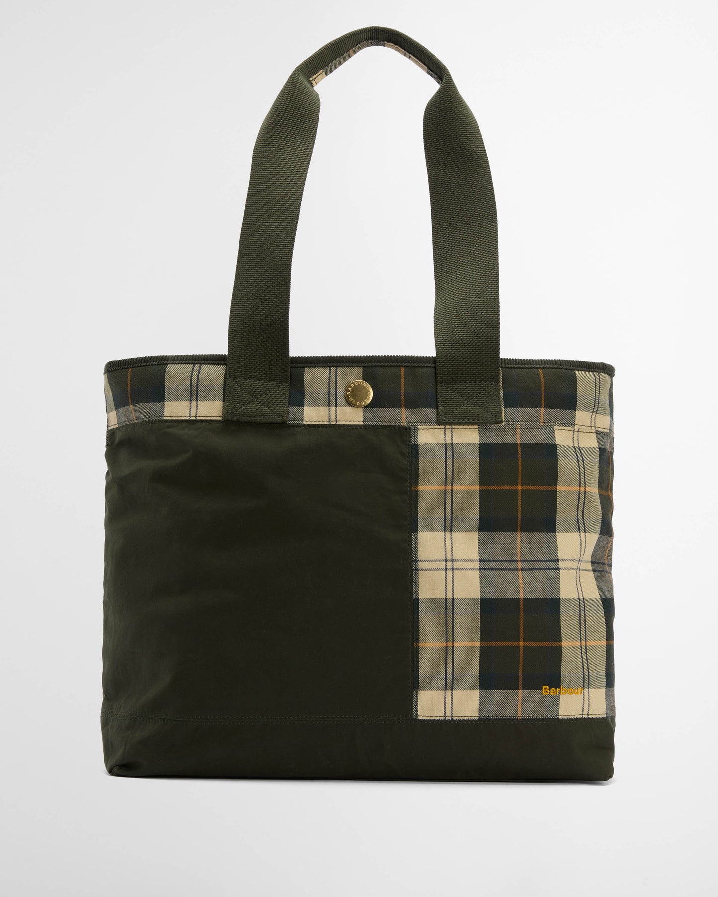 Barbour Mya Womens Patchwork Tote Bag - Sage/Ancient