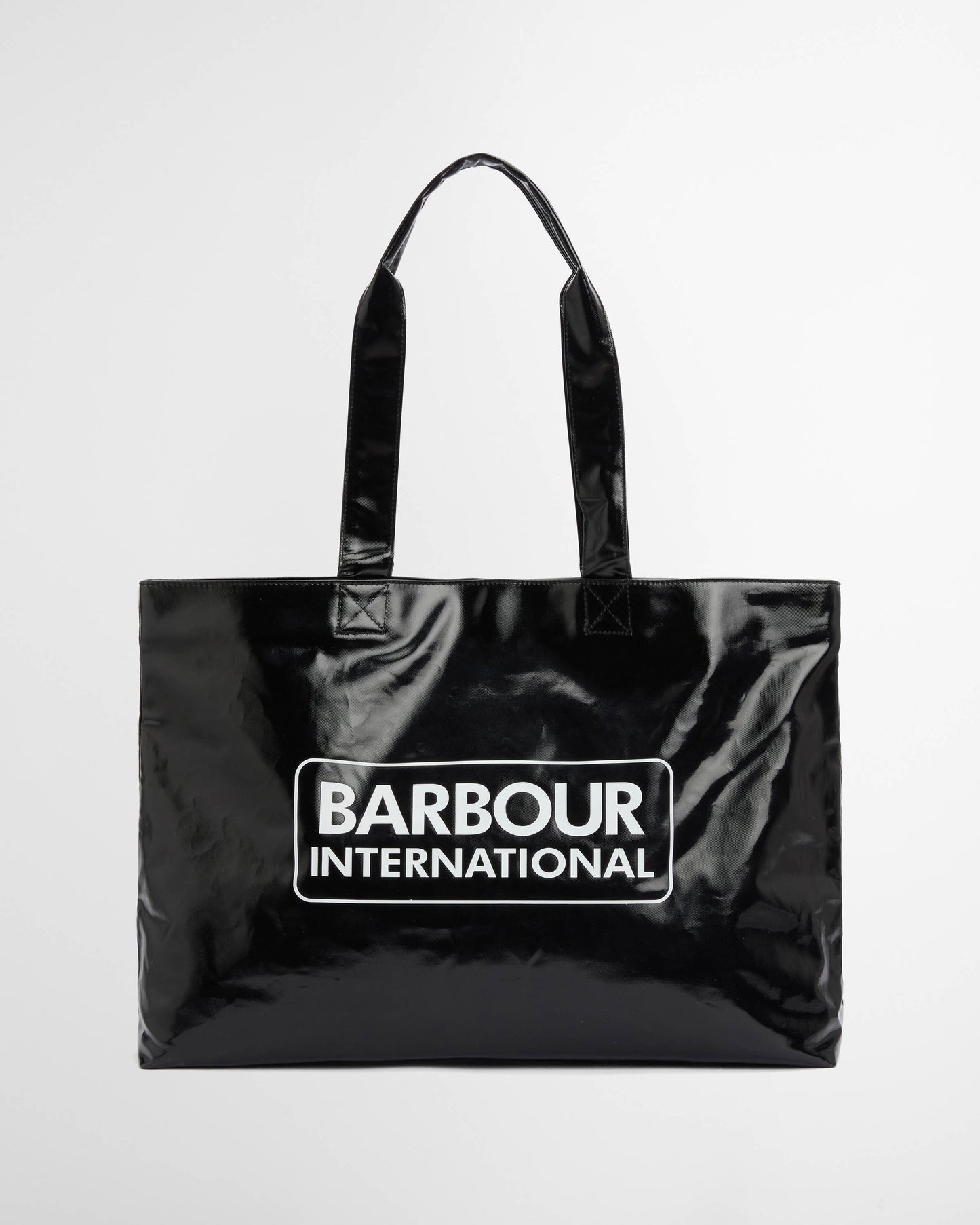 Barbour International Womens High Shine Tote Bag - Black