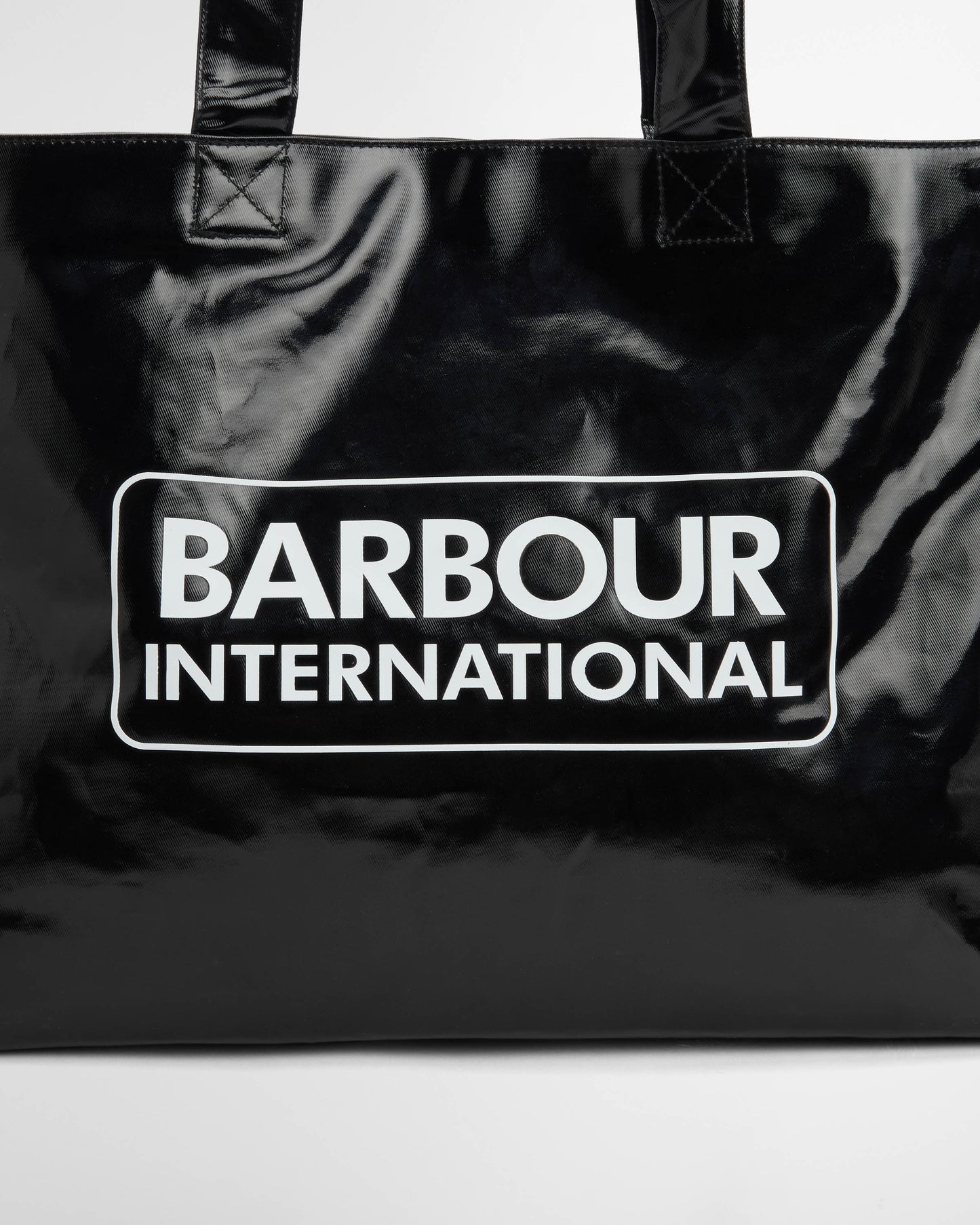 Barbour International Womens High Shine Tote Bag - Black