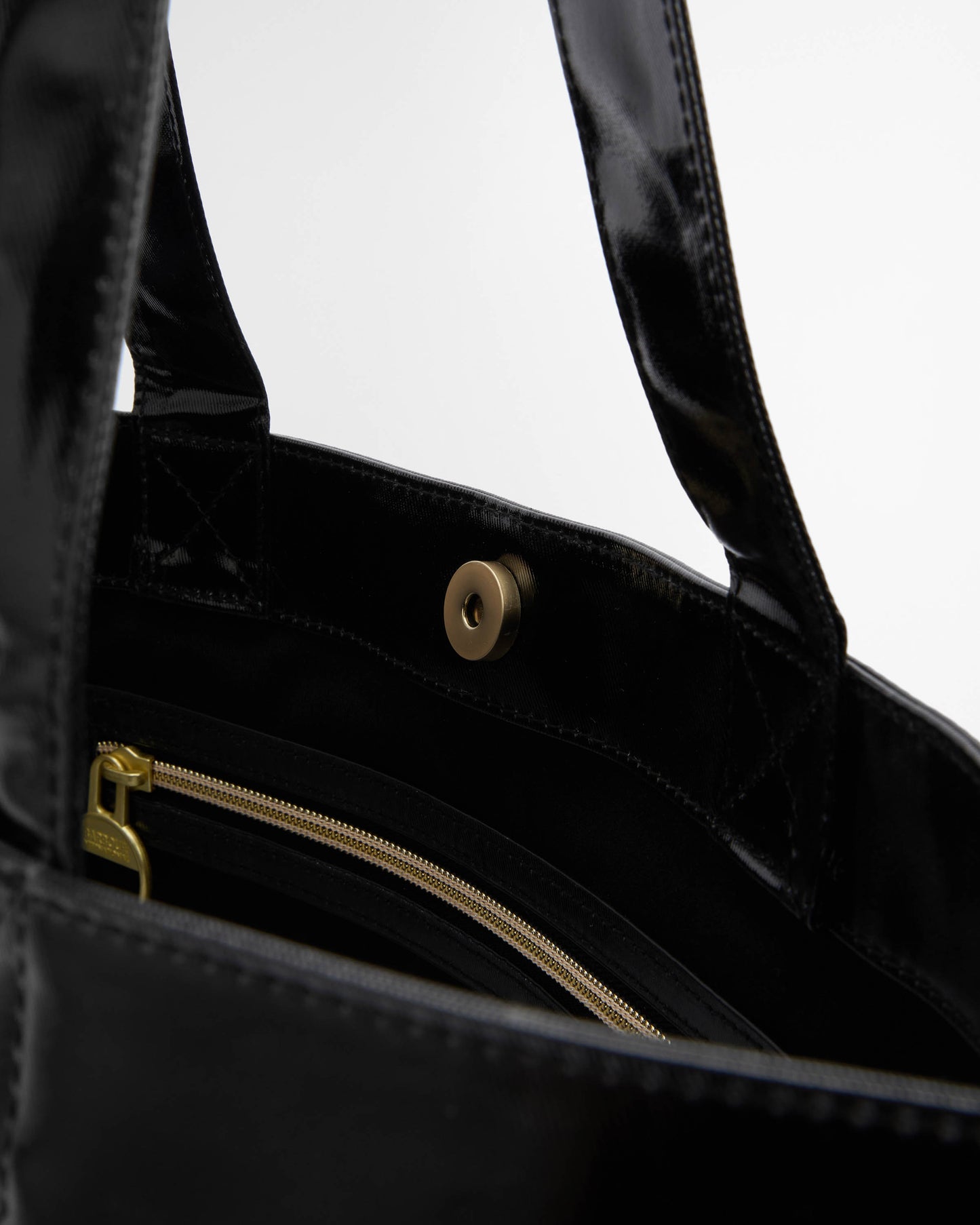 Barbour International Womens High Shine Tote Bag - Black