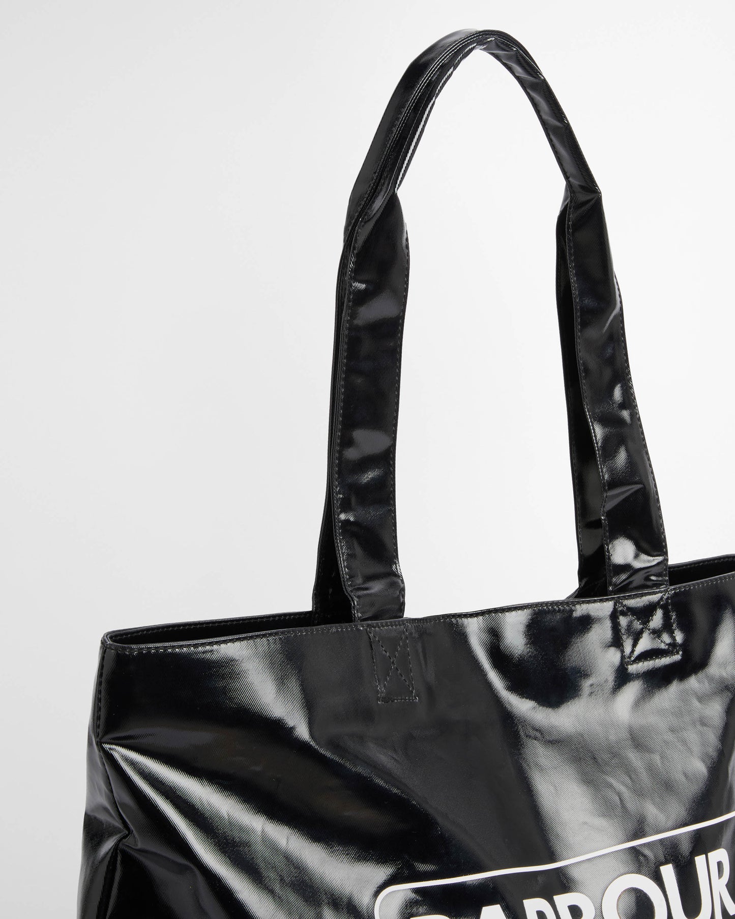Barbour International Womens High Shine Tote Bag - Black