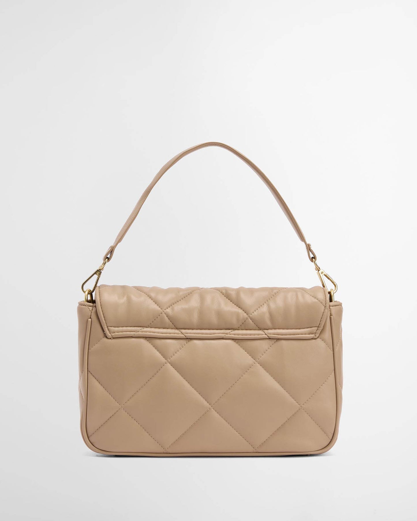 Barbour International Womens Soft Quilt Shoulder Bag - Camel