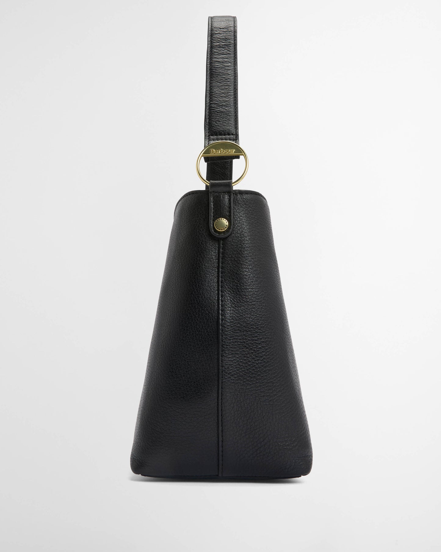 Barbour Cedar Womens Leather Bucket Bag - Black