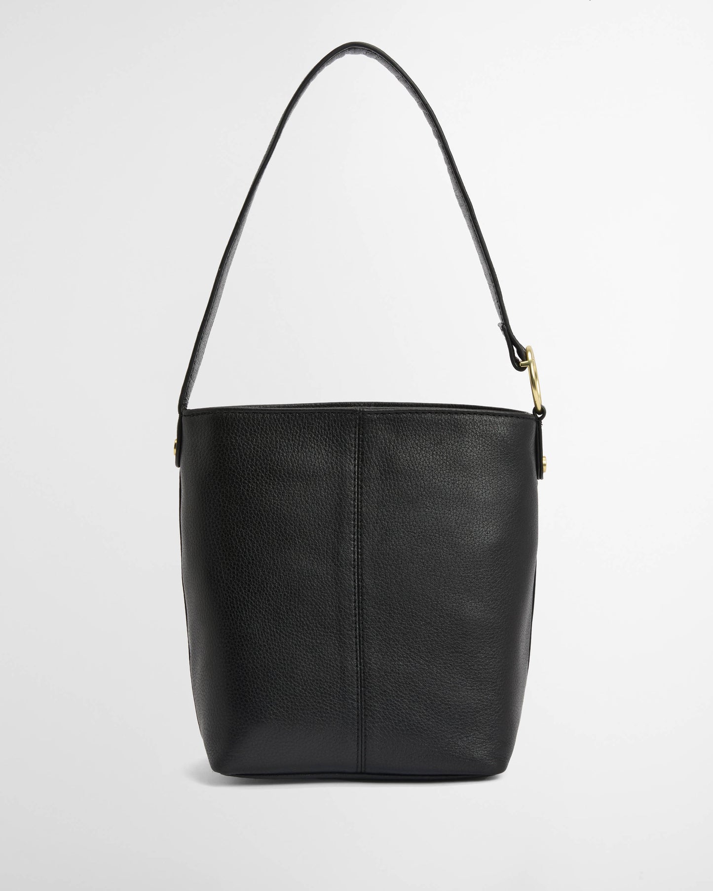 Barbour Cedar Womens Leather Bucket Bag - Black