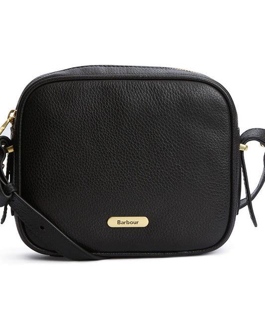 Barbour Daphne Womens Leather Crossbody Bag - Black