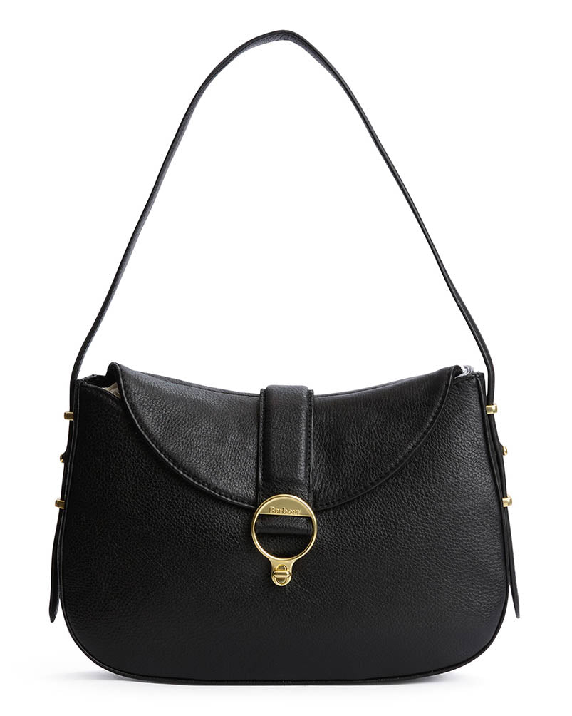 Barbour Alder Womens Leather Sling Bag - Black