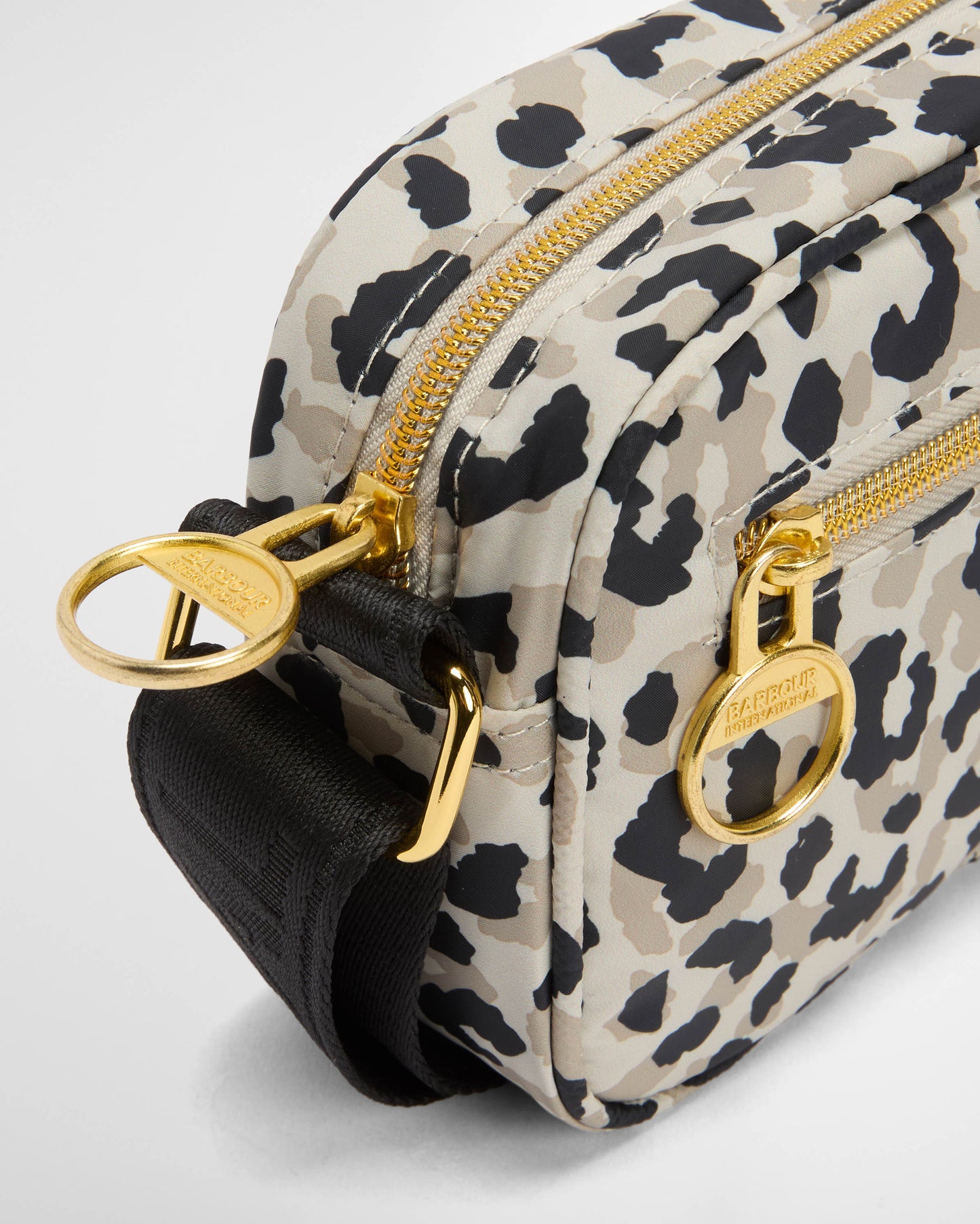 Barbour International Boulevard Womens Micro Crossbody Bag - Jasmine Leopard