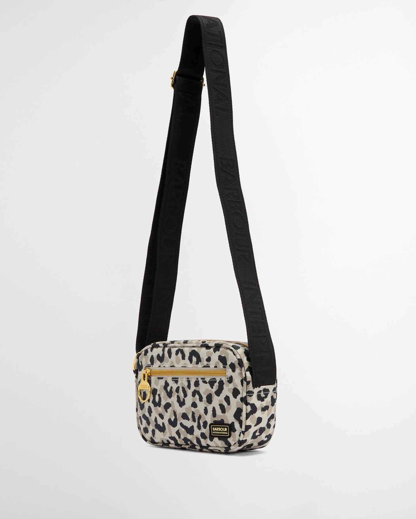 Barbour International Boulevard Womens Micro Crossbody Bag - Jasmine Leopard