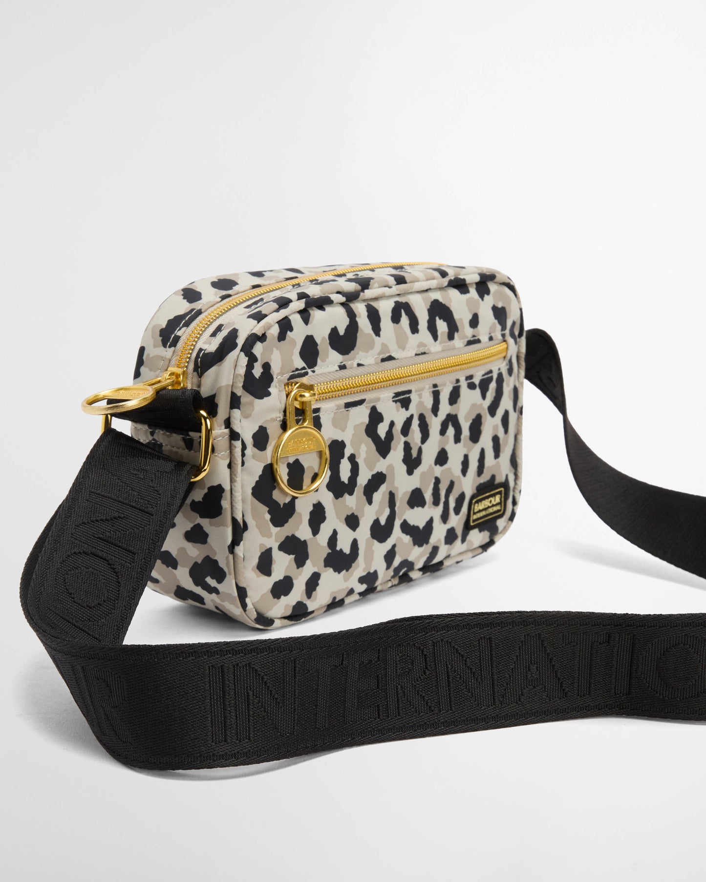 Barbour International Boulevard Womens Micro Crossbody Bag - Jasmine Leopard