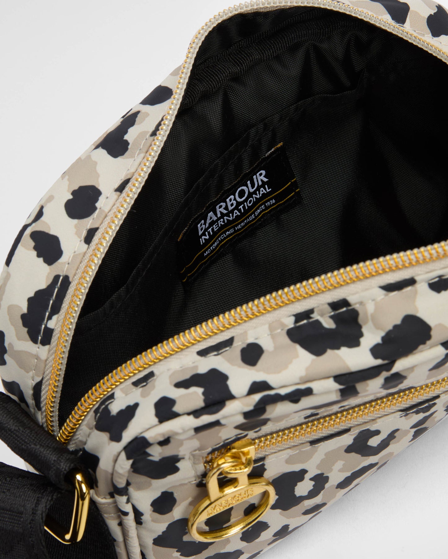 Barbour International Boulevard Womens Micro Crossbody Bag - Jasmine Leopard