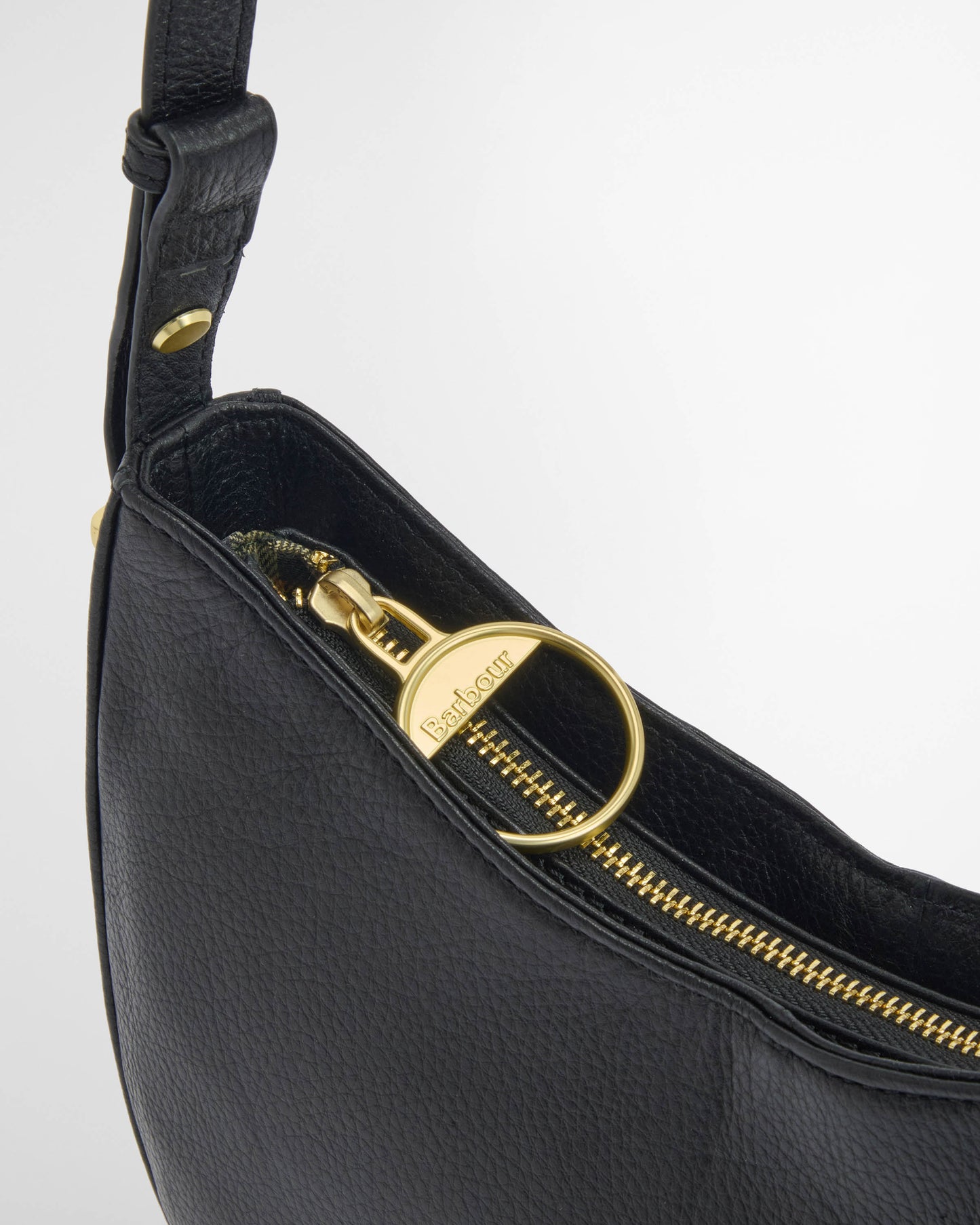 Barbour Sorrel Womens Leather Sling Bag - Black