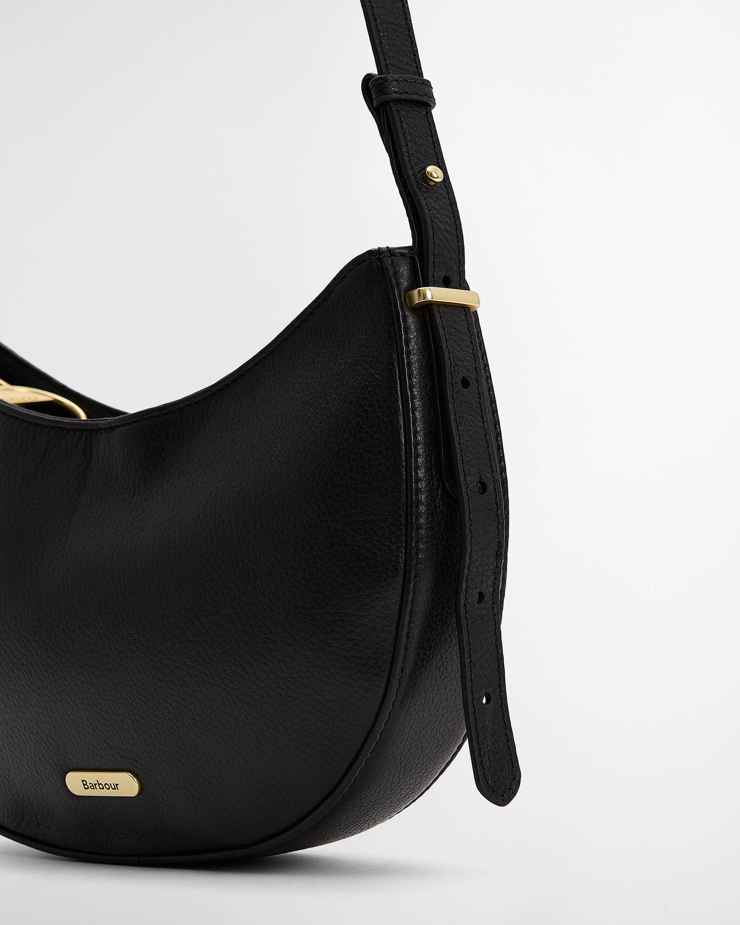 Barbour Sorrel Womens Leather Sling Bag - Black