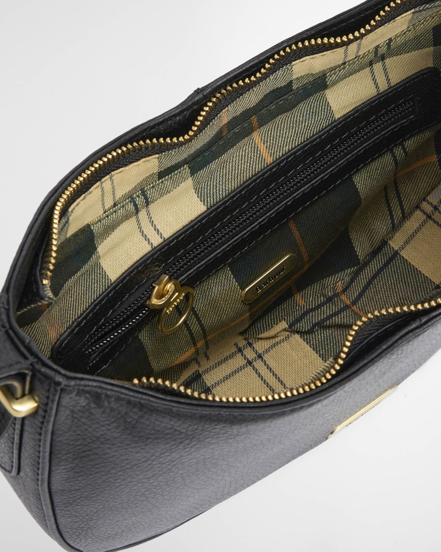 Barbour Sorrel Womens Leather Sling Bag - Black