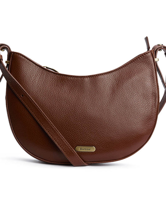 Barbour Sorrel Womens Leather Sling Bag - Brown