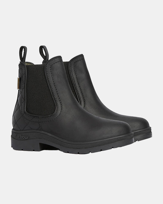 Barbour Amble Womens Chelsea Boot - Black Nubuck