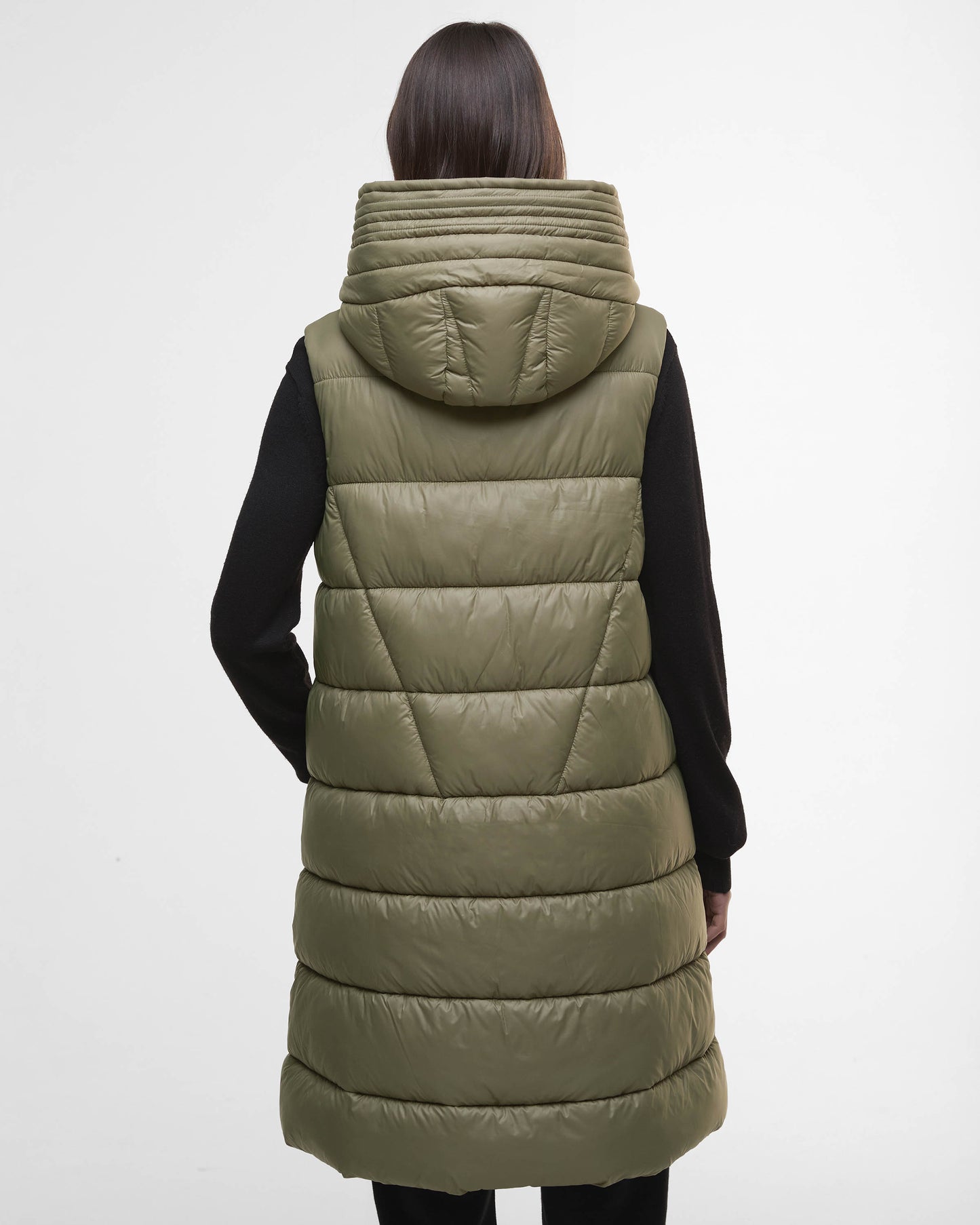 Barbour International Cecilla Womens Puffer Gilet - Dusky Khaki