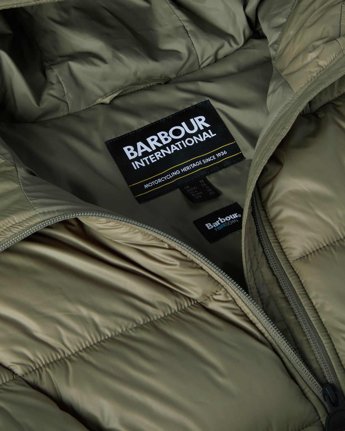 Barbour International Cecilla Womens Puffer Gilet - Dusky Khaki