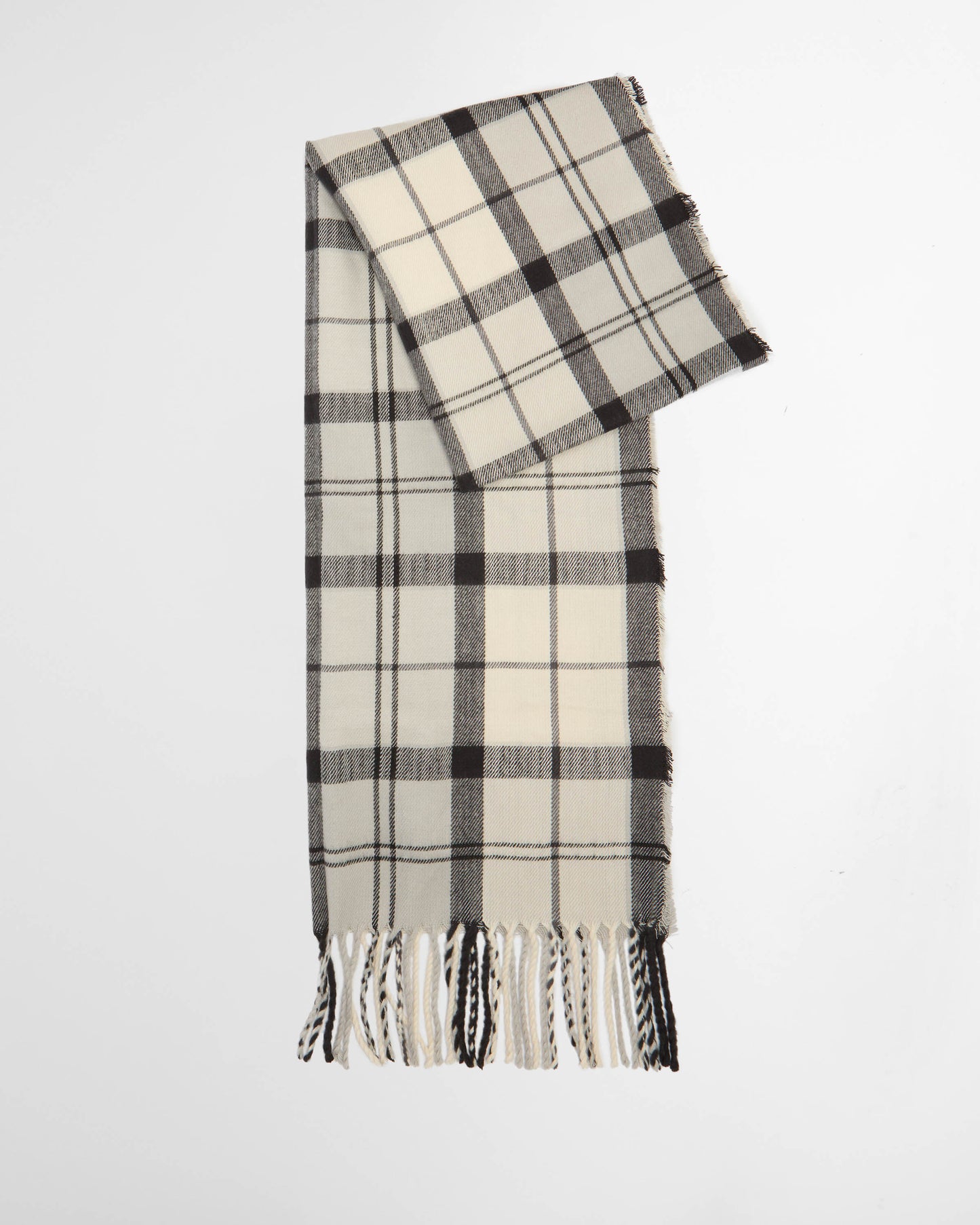 Barbour Saltburn Beanie & Tartan Scarf Set - Ancient Loden/Dk Green