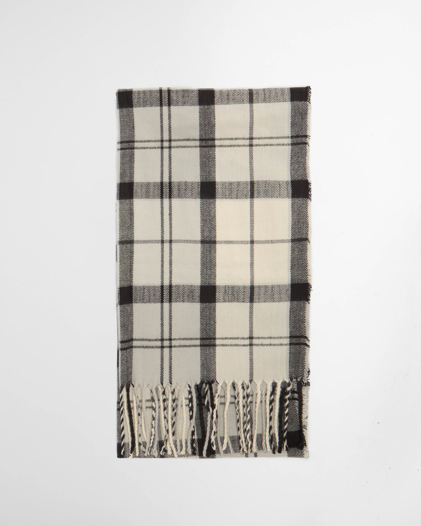 Barbour Saltburn Beanie & Tartan Scarf Set - Ancient Loden/Dk Green