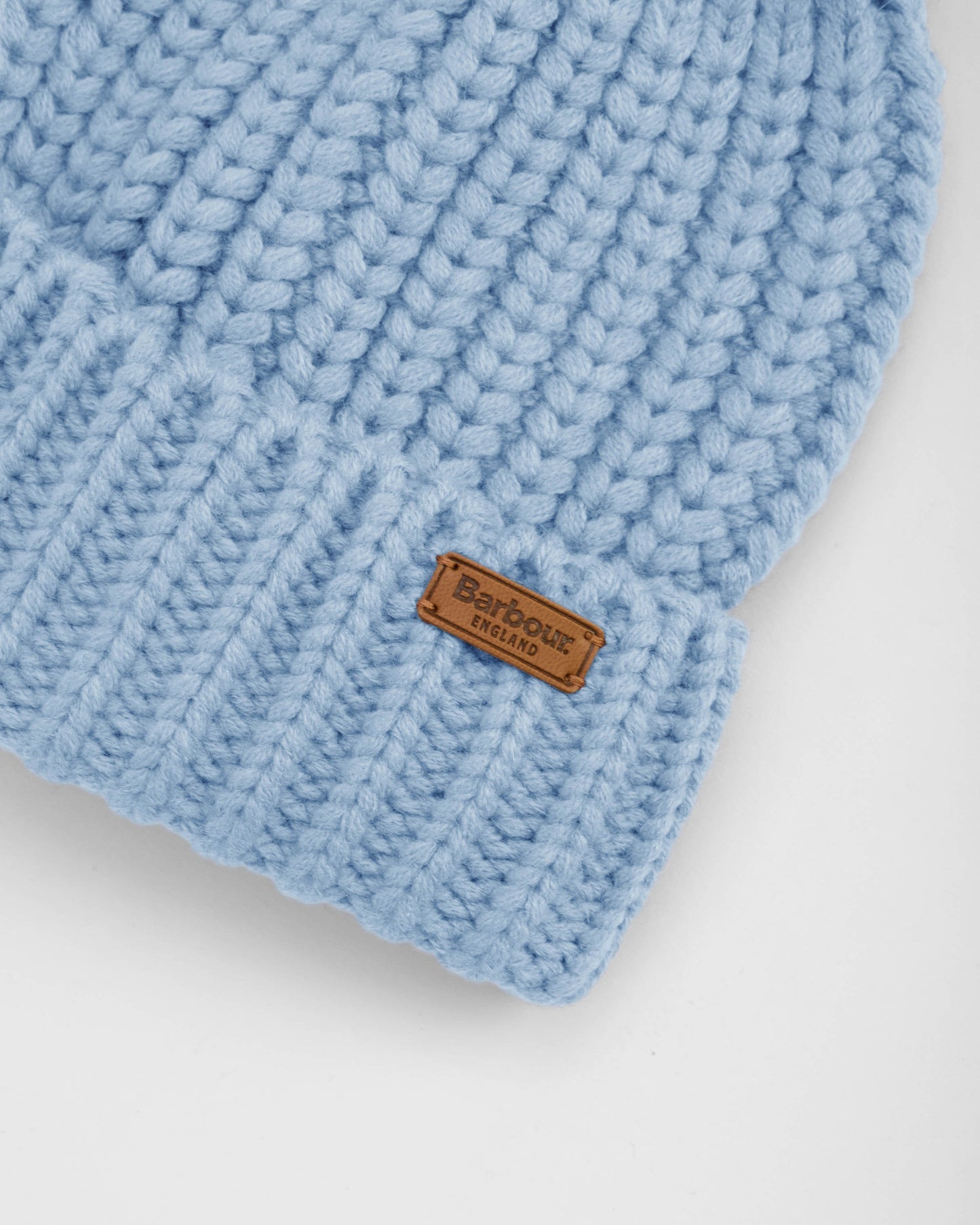 Barbour Saltburn Womens Beanie - Ice Blue