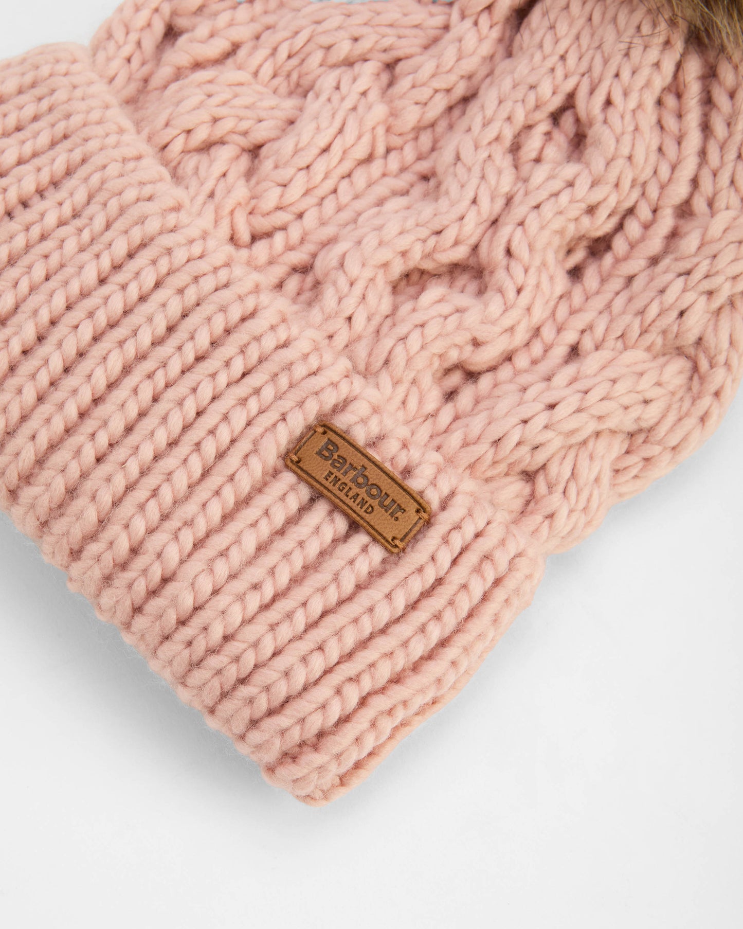 Barbour Penshaw Womens Beanie - Pink Blush
