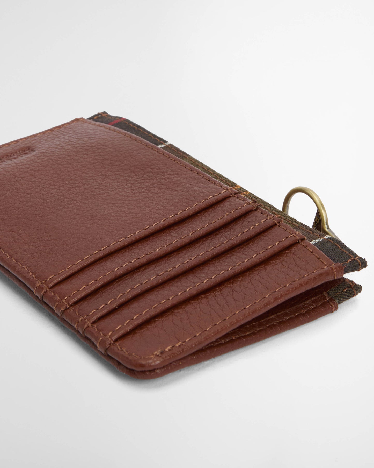 Barbour Alder Womens Leather Card Holder - Brown/Classic