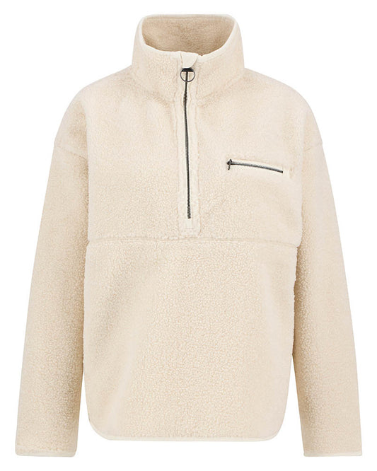 Barbour Mersea Womens Half-Zip Fleece - Natural