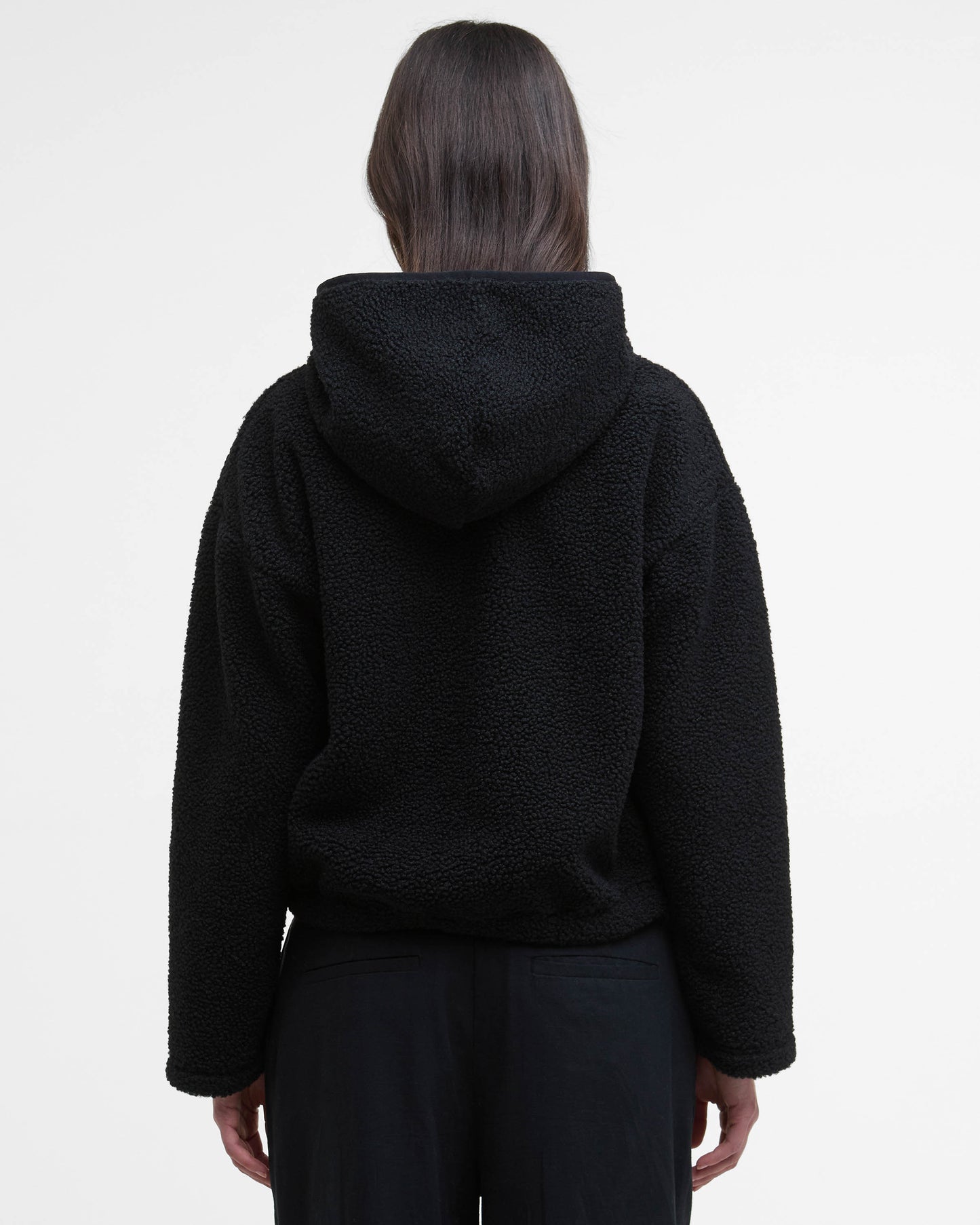 Barbour International Lola Womens Fleece Hoodie - Black