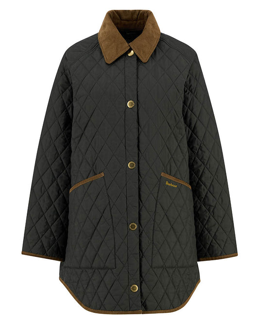 Barbour OS Liddesdale Womens Quilted Jacket - Sage/Ancient