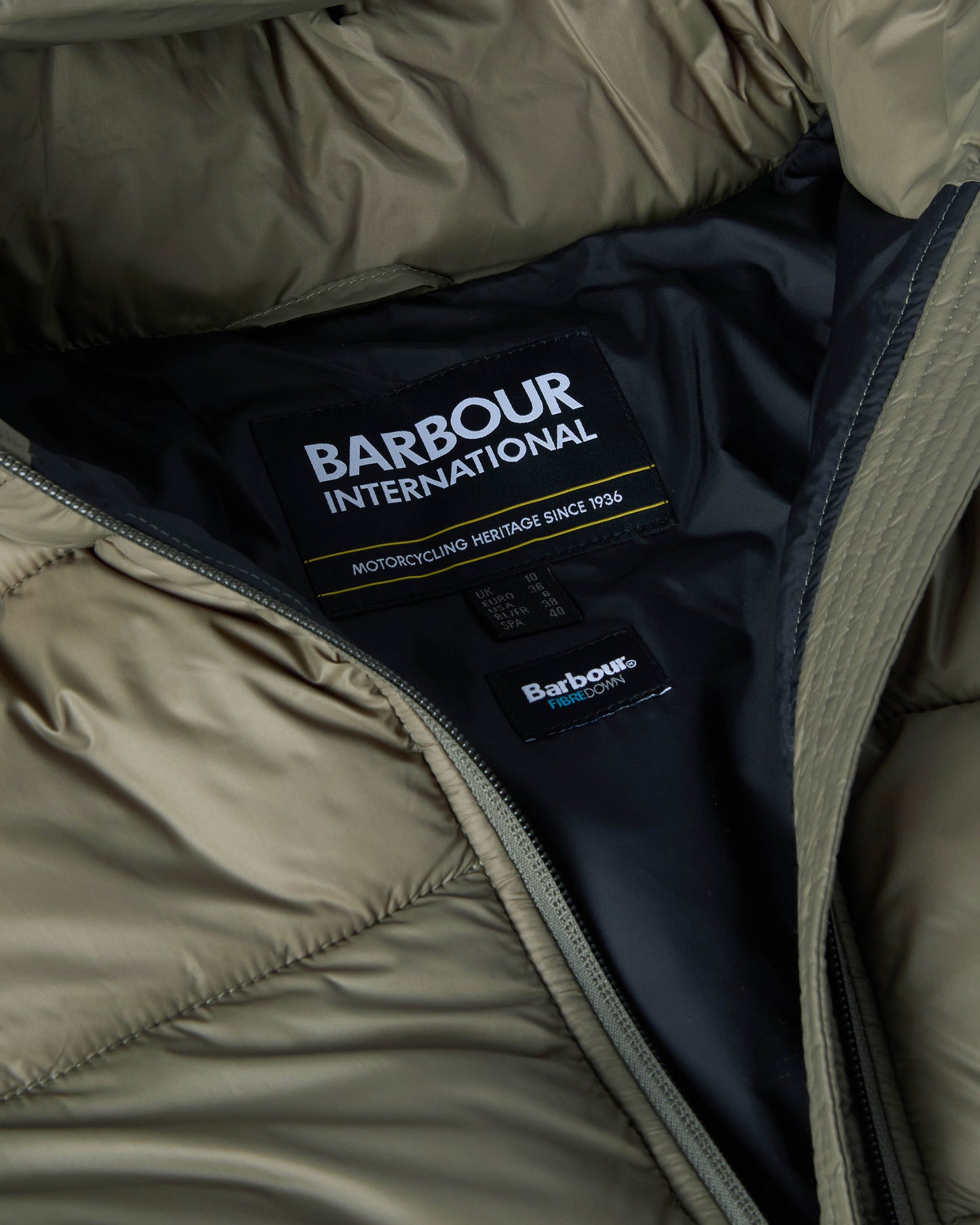 Barbour International Olivios Womens Puffer Jacket - Dusky Khaki