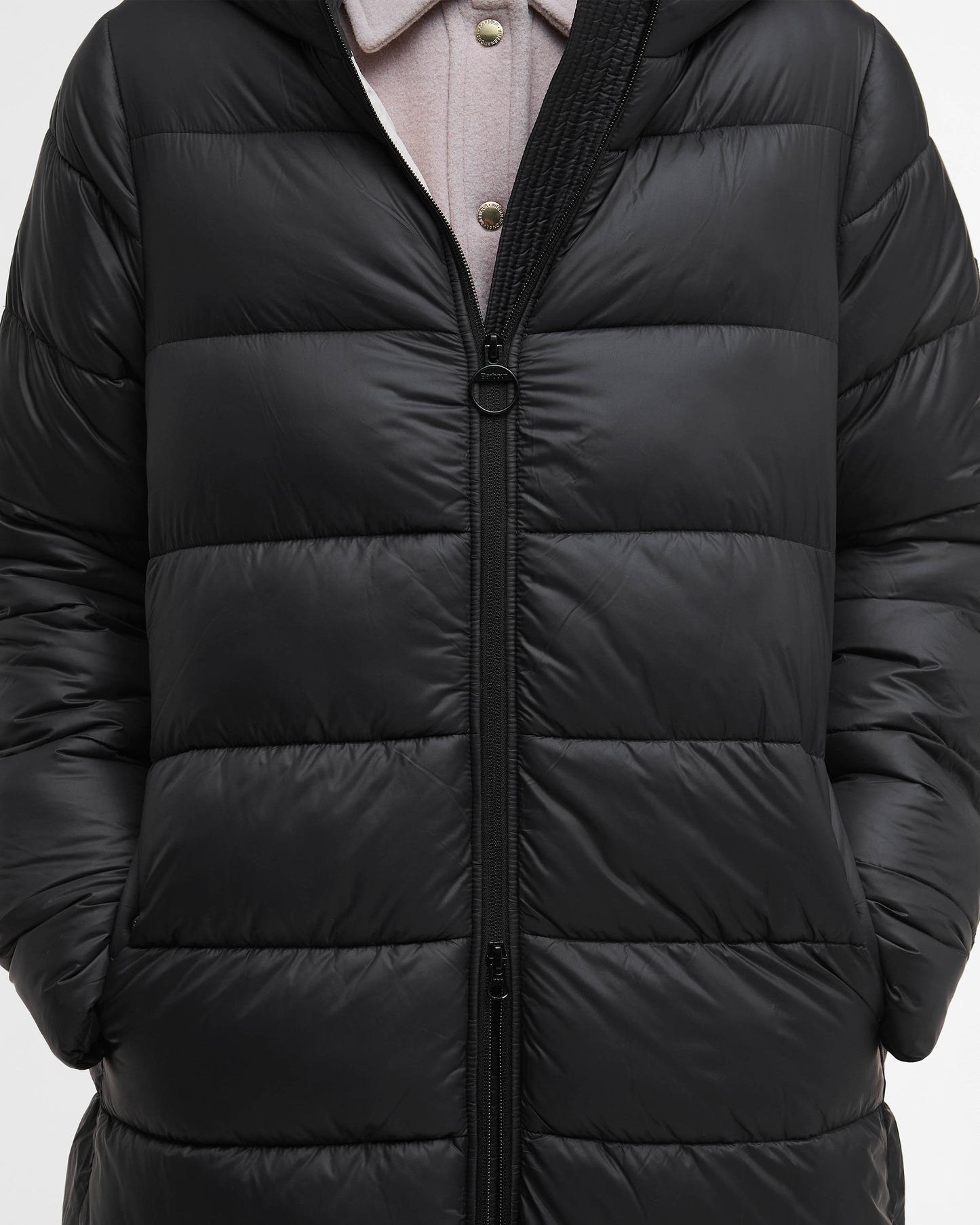 Barbour International Olivios Womens Longline Puffer Jacket - Black