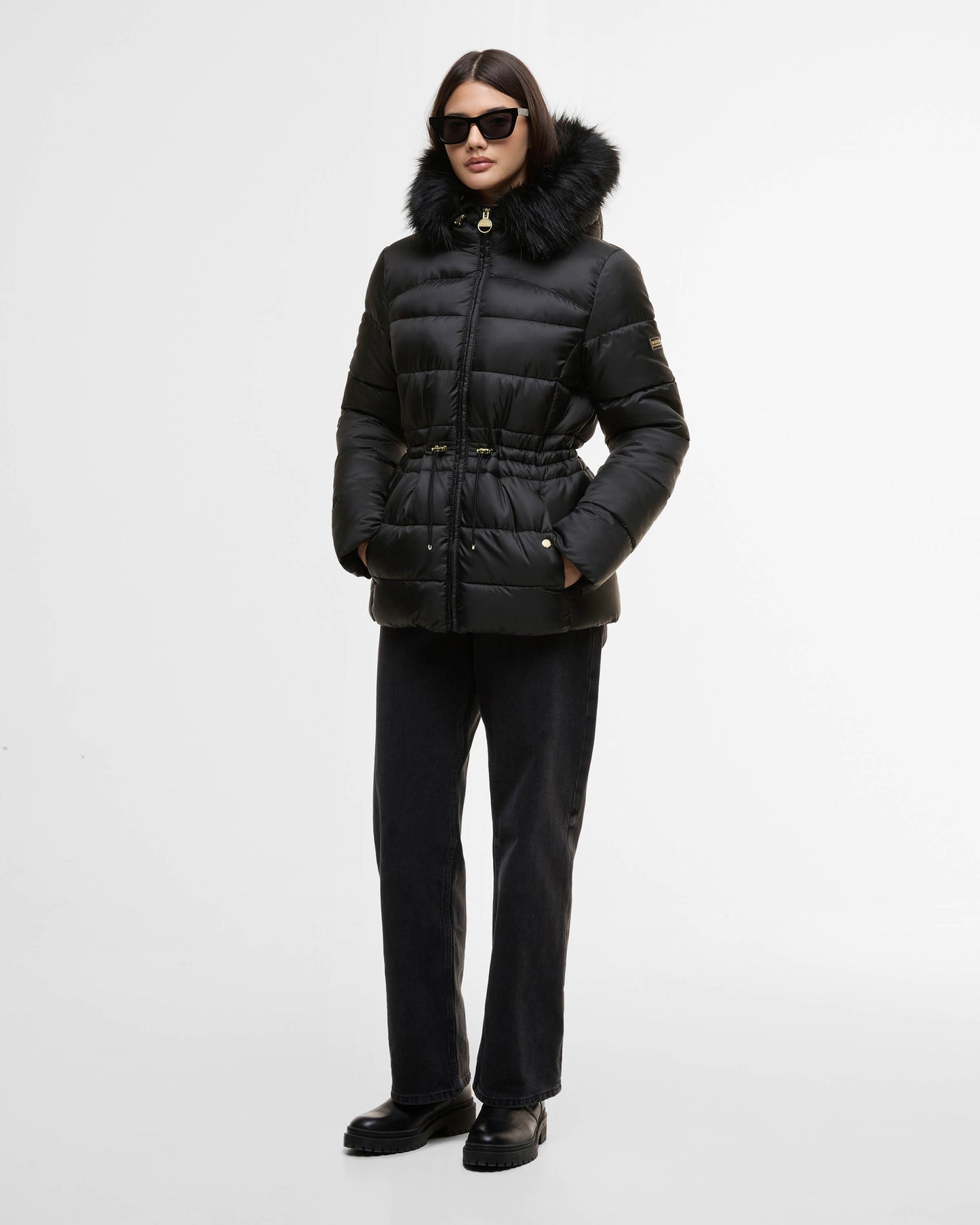 Barbour International Cher Womens Puffer Jacket - Black