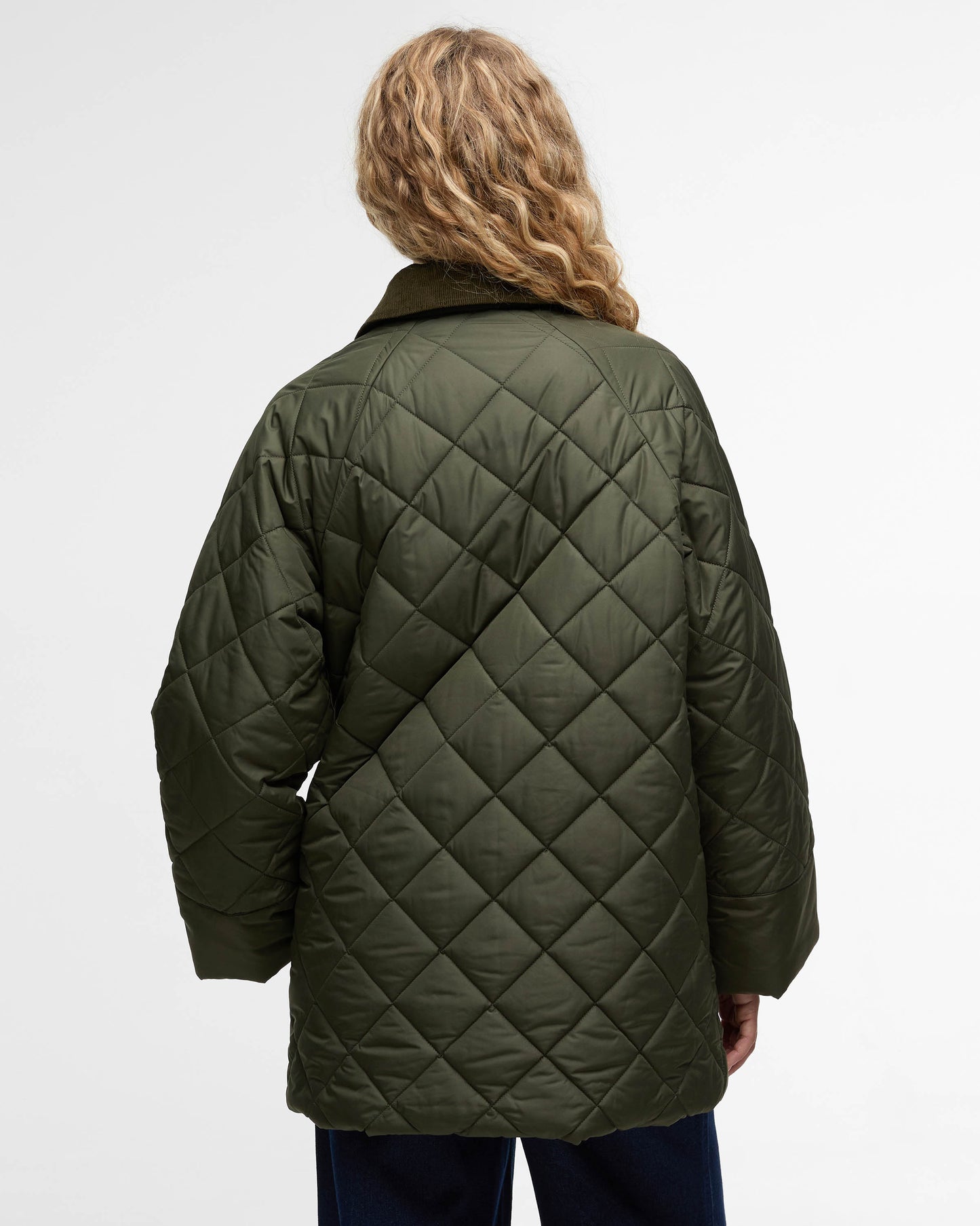 Barbour Aldburgh Womens Quilted Jacket - Olive/Ancient Tartan