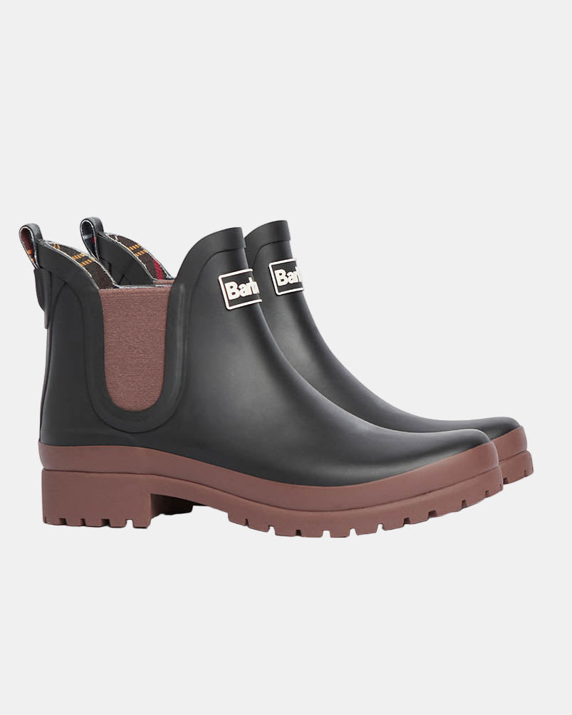 Barbour Mallow Womens Chelsea Wellies - Black/Vicuna