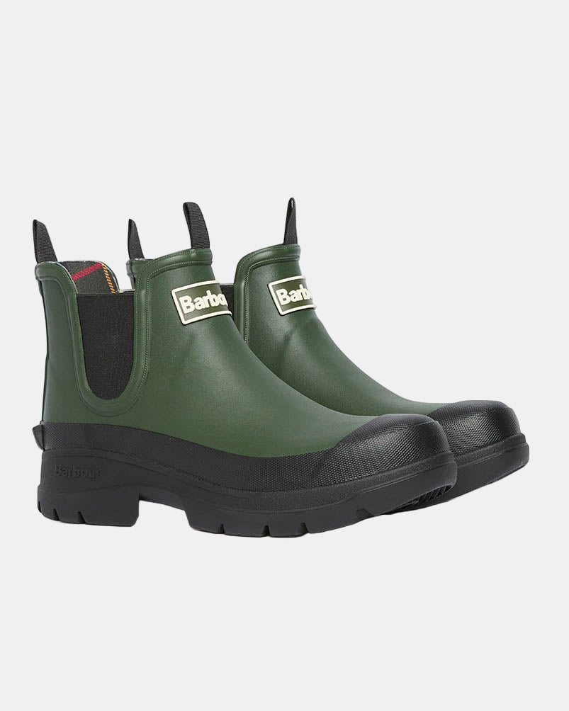Barbour Nimbus Womens Chelsea Wellies - Dark Olive/Black