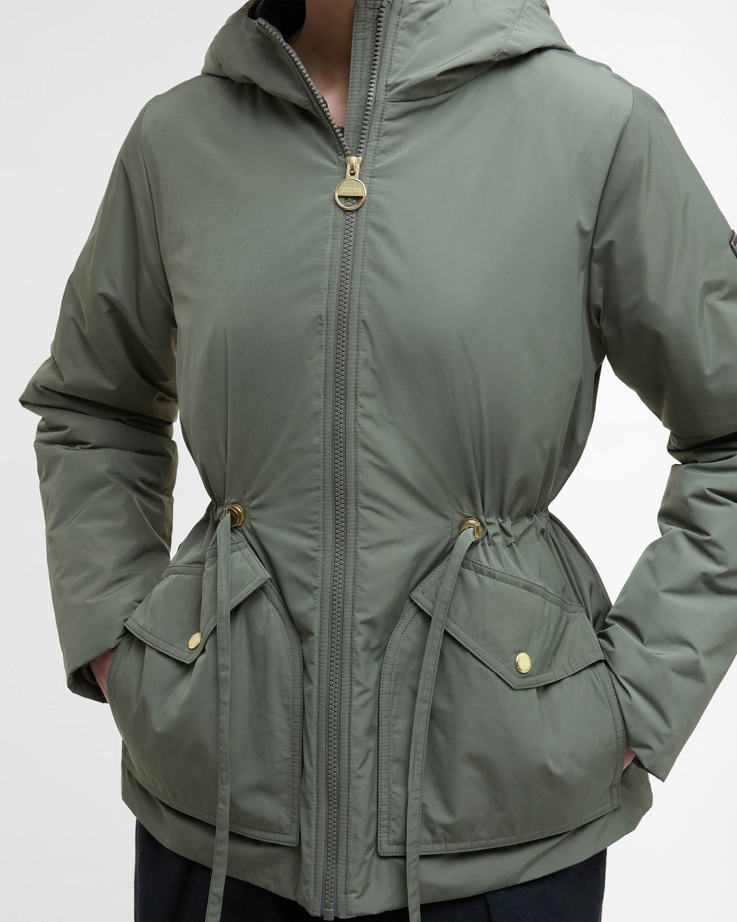 Barbour International Winter Piper Womens Showerproof Jacket - Dusky Khaki