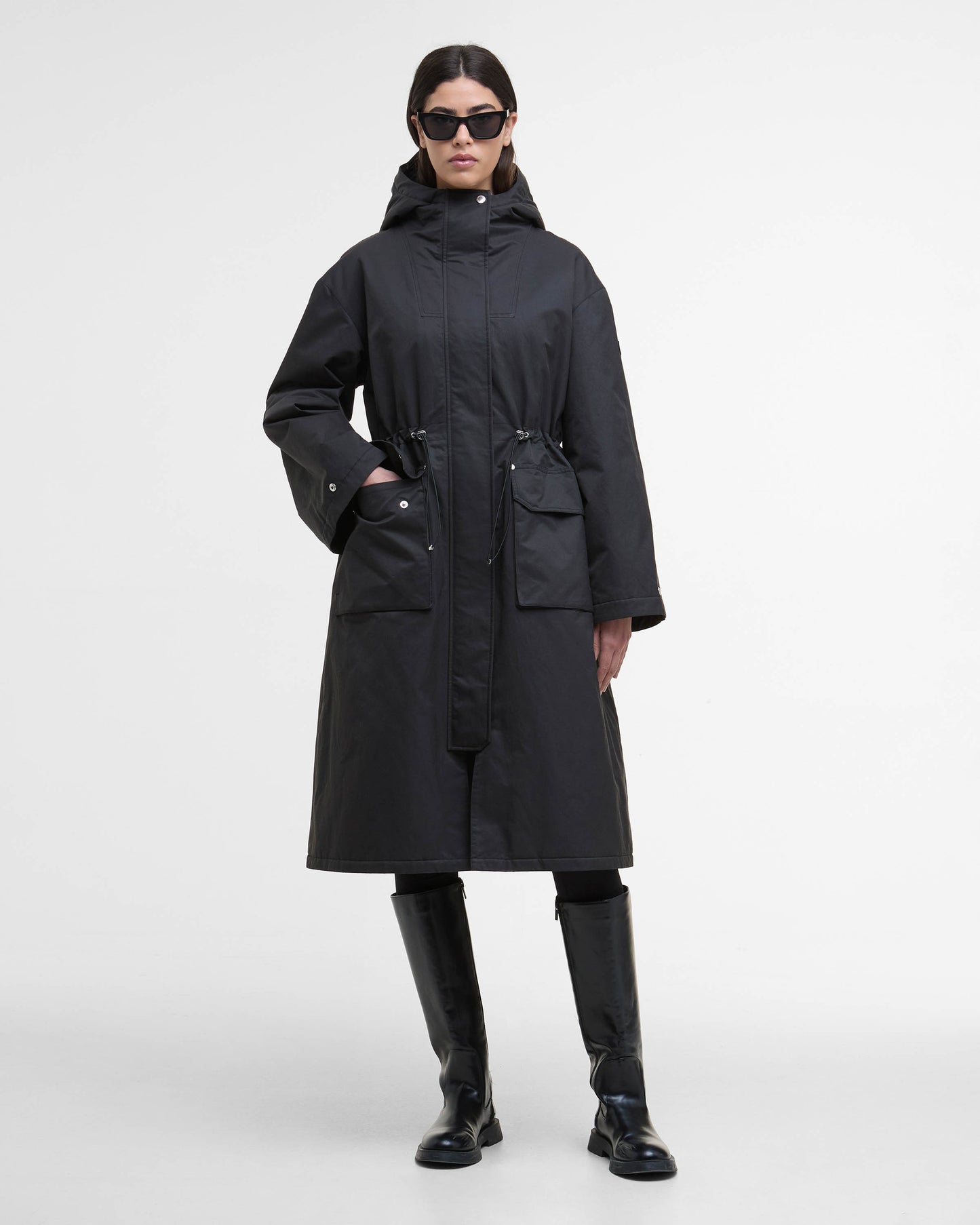 Barbour International Gabriella Womens Showerproof Jacket - Black