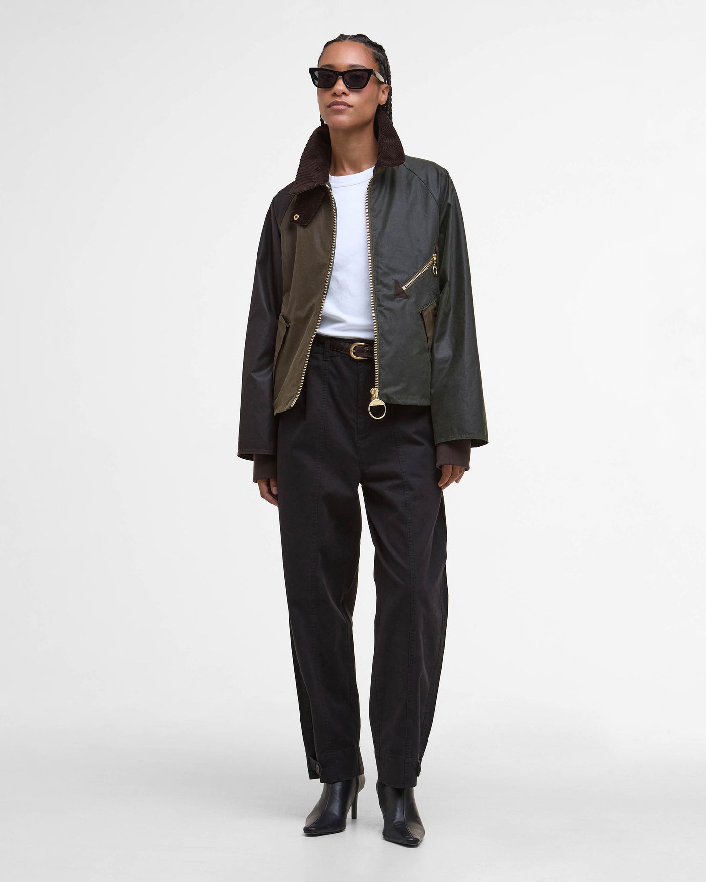 Barbour Arlene Womens Wax Jacket - Beech/Ancient Tartan