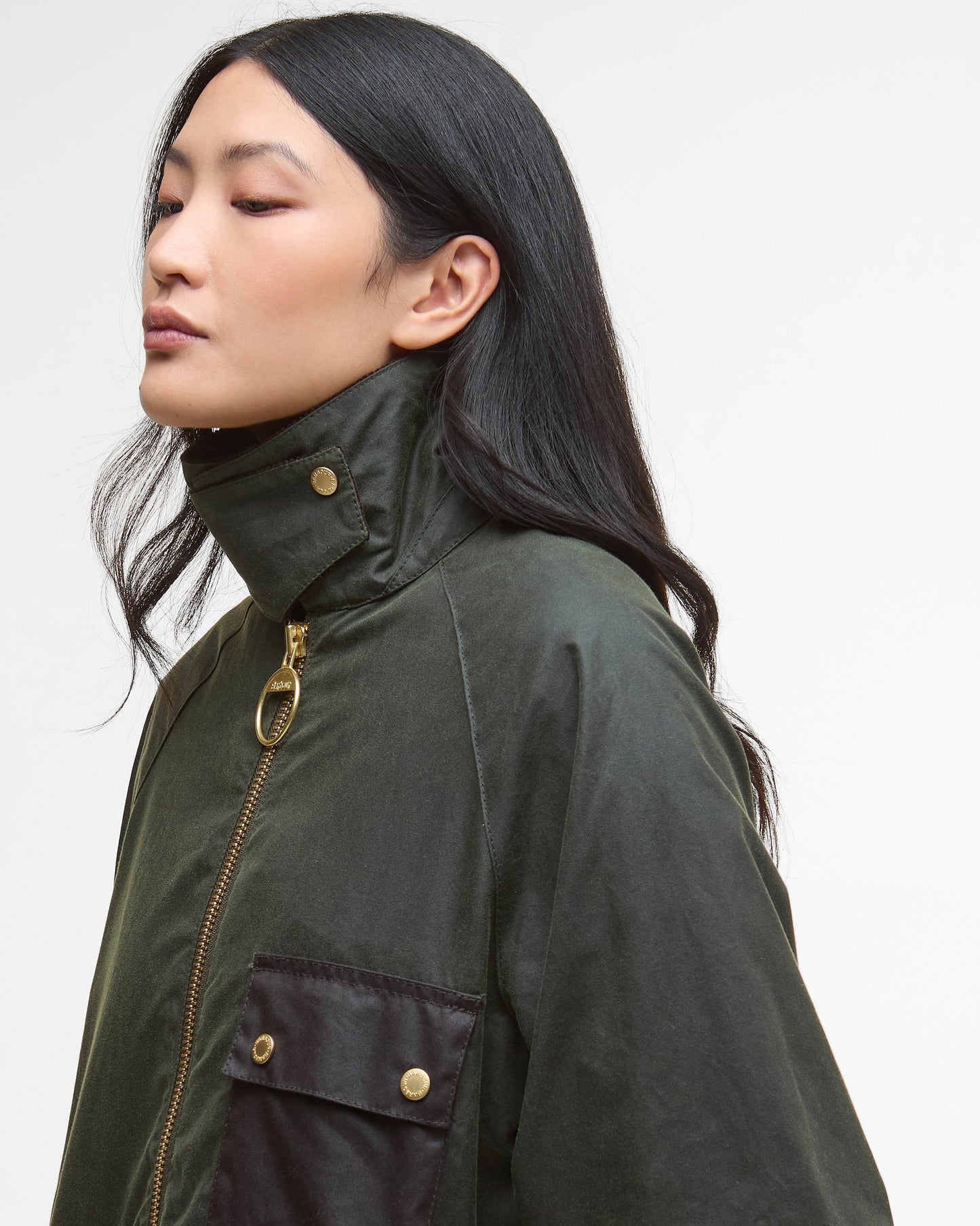 Barbour Luella Womens Wax Jacket - Fern/Ancient Tartan