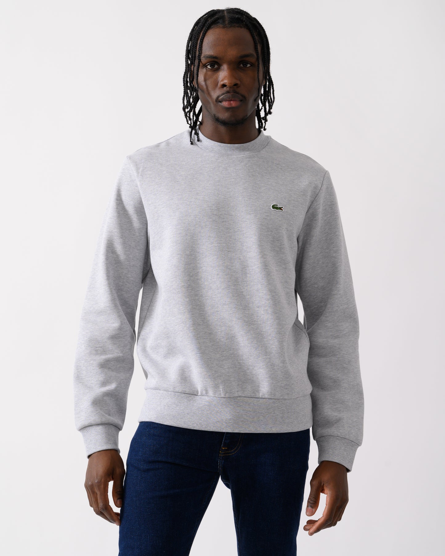 Lacoste Mens Crew Neck Fleece Sweatshirt