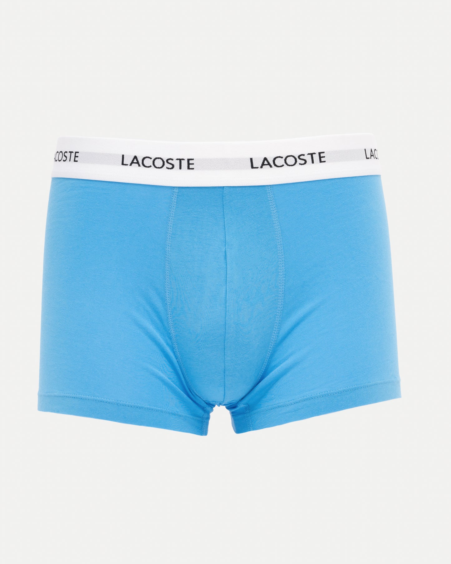 Lacoste 3-Pack Duo Waistband Stretch Cotton Mens Trunks - Methylene/Argentine Blue-Navy Blue 9CI