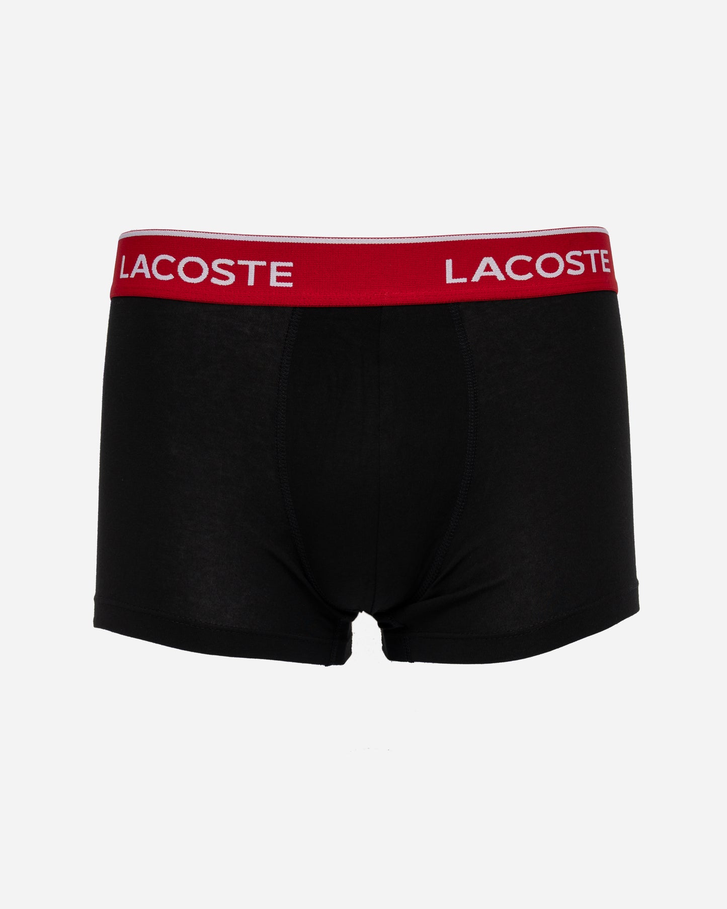 Lacoste 3-Pack Mens Trunks - Black/Flamingo-Ladybird-Black AIB